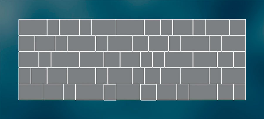 Набор камней Микс S укладка